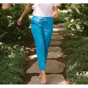 Albion Fit Jetsetters Jogger Pants Cobalt Blue XS Petite Casual Athleisure Cute